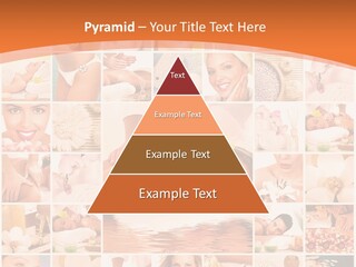 A Collage Of Photos With A Woman's Face In The Center PowerPoint Template