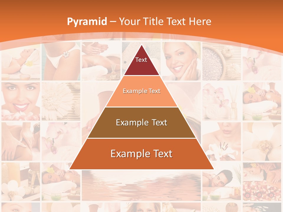 A Collage Of Photos With A Woman's Face In The Center PowerPoint Template