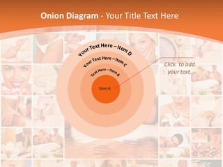 A Collage Of Photos With A Woman's Face In The Center PowerPoint Template