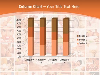 A Collage Of Photos With A Woman's Face In The Center PowerPoint Template