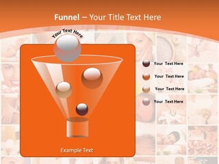 A Collage Of Photos With A Woman's Face In The Center PowerPoint Template