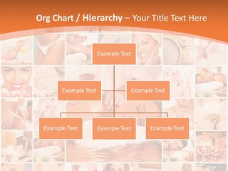 A Collage Of Photos With A Woman's Face In The Center PowerPoint Template