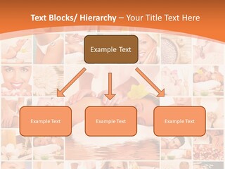 A Collage Of Photos With A Woman's Face In The Center PowerPoint Template