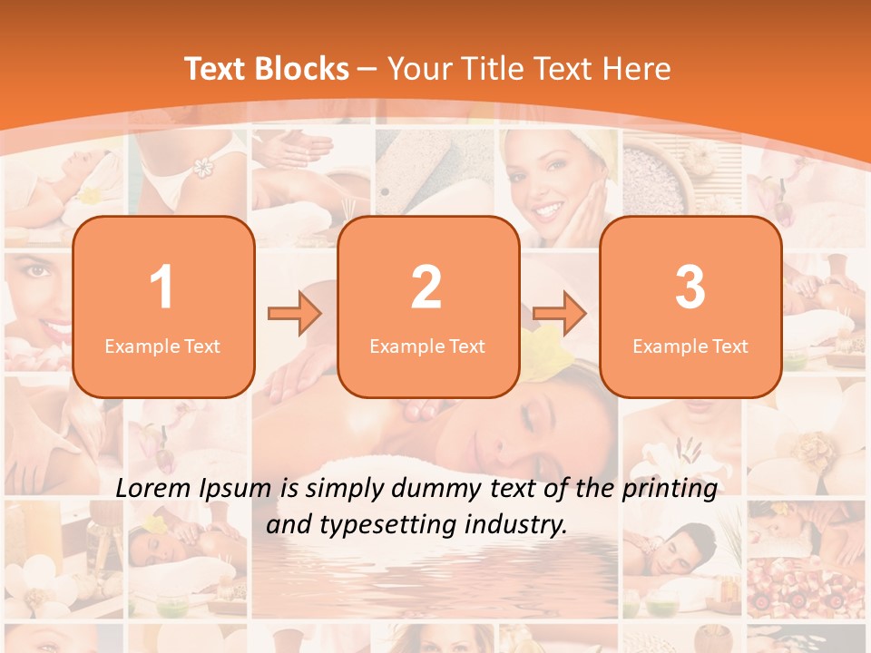 A Collage Of Photos With A Woman's Face In The Center PowerPoint Template