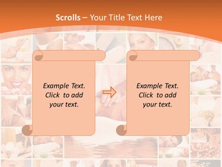 A Collage Of Photos With A Woman's Face In The Center PowerPoint Template