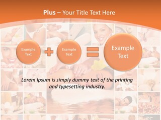 A Collage Of Photos With A Woman's Face In The Center PowerPoint Template