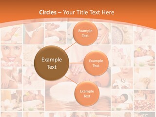 A Collage Of Photos With A Woman's Face In The Center PowerPoint Template