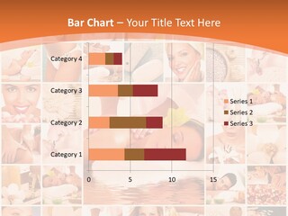 A Collage Of Photos With A Woman's Face In The Center PowerPoint Template