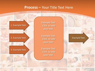 A Collage Of Photos With A Woman's Face In The Center PowerPoint Template