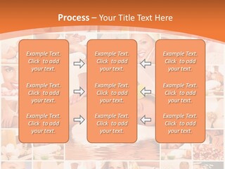 A Collage Of Photos With A Woman's Face In The Center PowerPoint Template