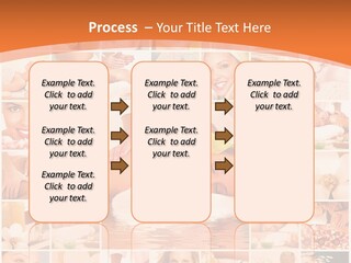 A Collage Of Photos With A Woman's Face In The Center PowerPoint Template