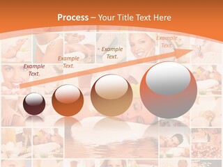 A Collage Of Photos With A Woman's Face In The Center PowerPoint Template