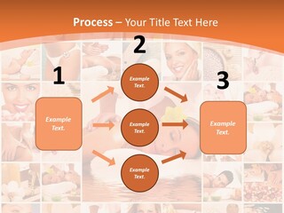 A Collage Of Photos With A Woman's Face In The Center PowerPoint Template