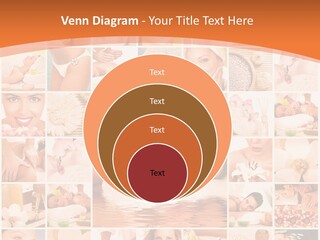 A Collage Of Photos With A Woman's Face In The Center PowerPoint Template