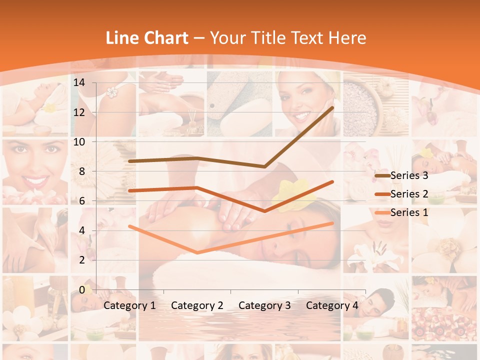 A Collage Of Photos With A Woman's Face In The Center PowerPoint Template