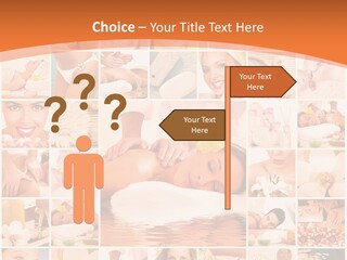 A Collage Of Photos With A Woman's Face In The Center PowerPoint Template