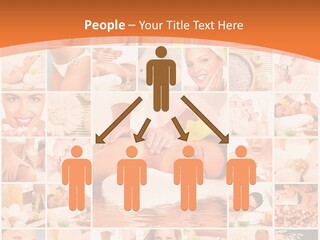 A Collage Of Photos With A Woman's Face In The Center PowerPoint Template