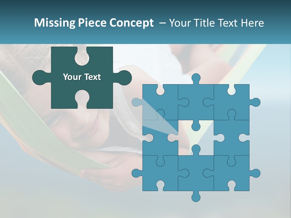 A Little Girl Laying In A Hammock On The Beach PowerPoint Template