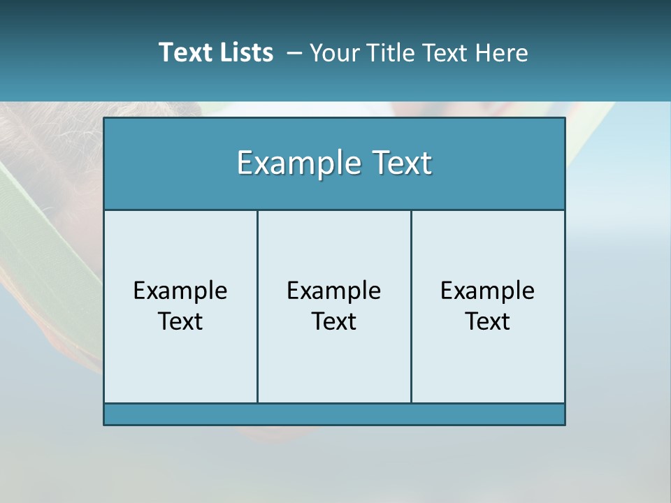 A Little Girl Laying In A Hammock On The Beach PowerPoint Template