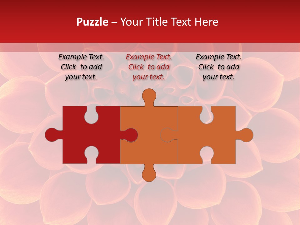 A Red And Yellow Flower Powerpoint Presentation PowerPoint Template