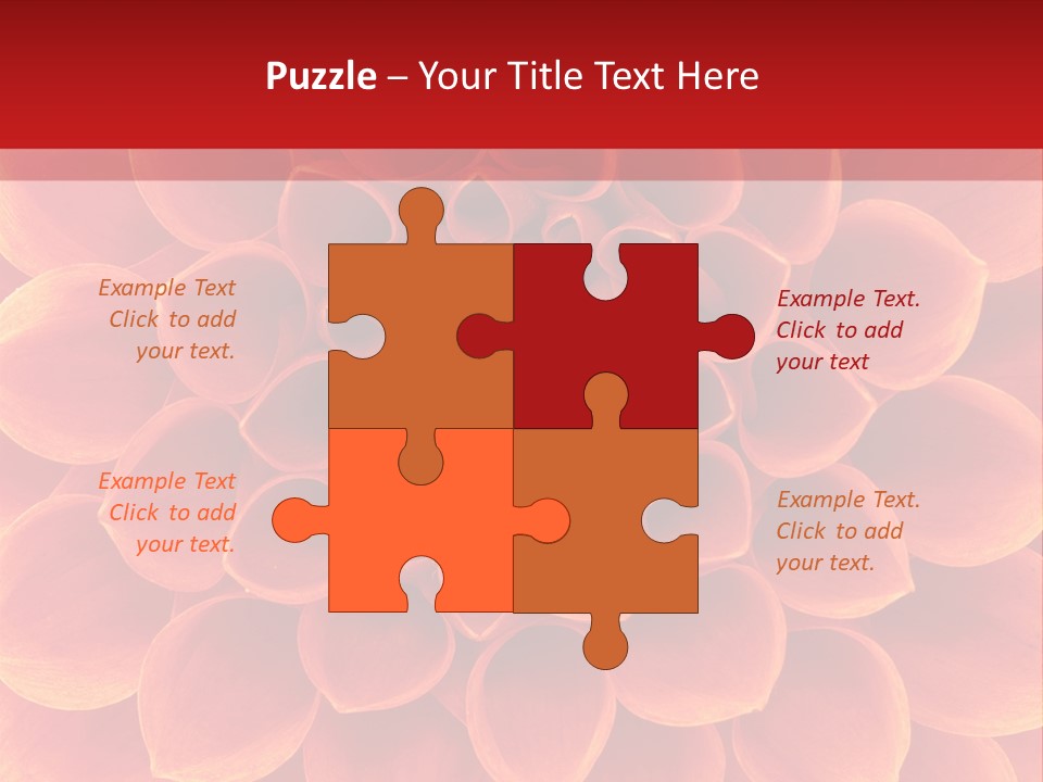 A Red And Yellow Flower Powerpoint Presentation PowerPoint Template