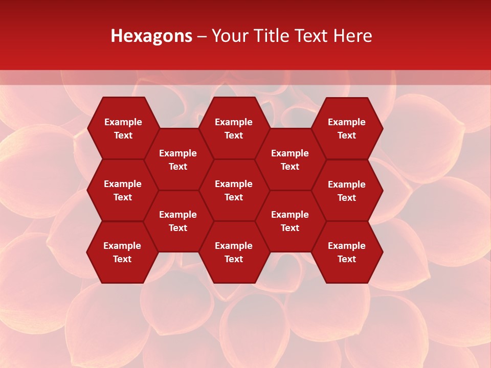 A Red And Yellow Flower Powerpoint Presentation PowerPoint Template