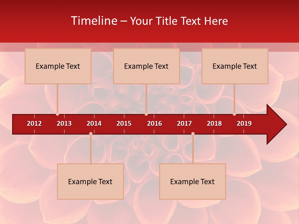 A Red And Yellow Flower Powerpoint Presentation PowerPoint Template