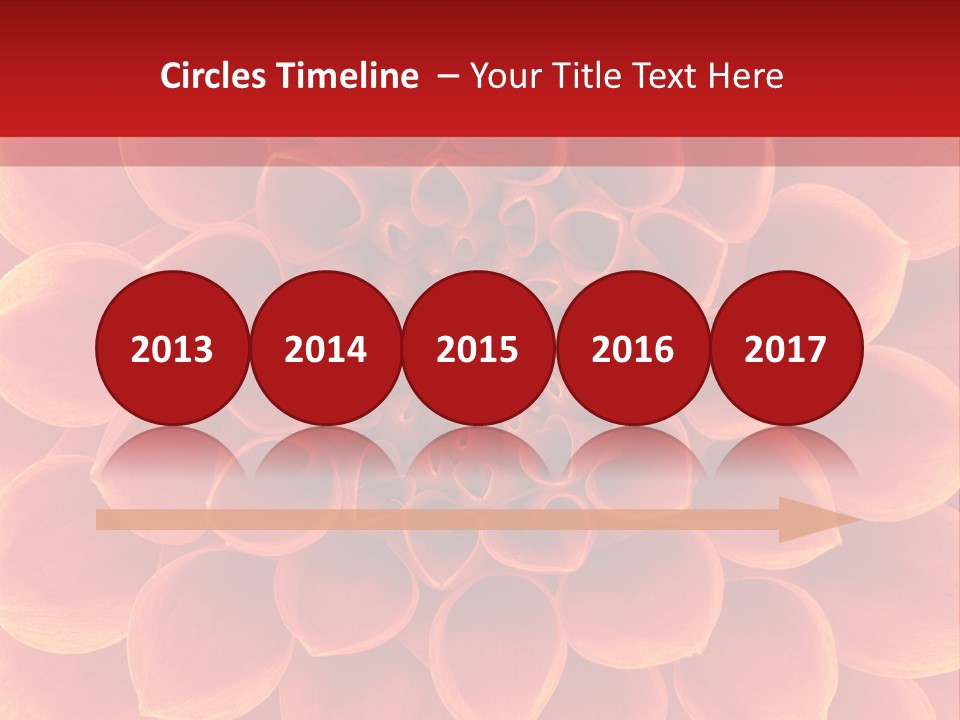 A Red And Yellow Flower Powerpoint Presentation PowerPoint Template