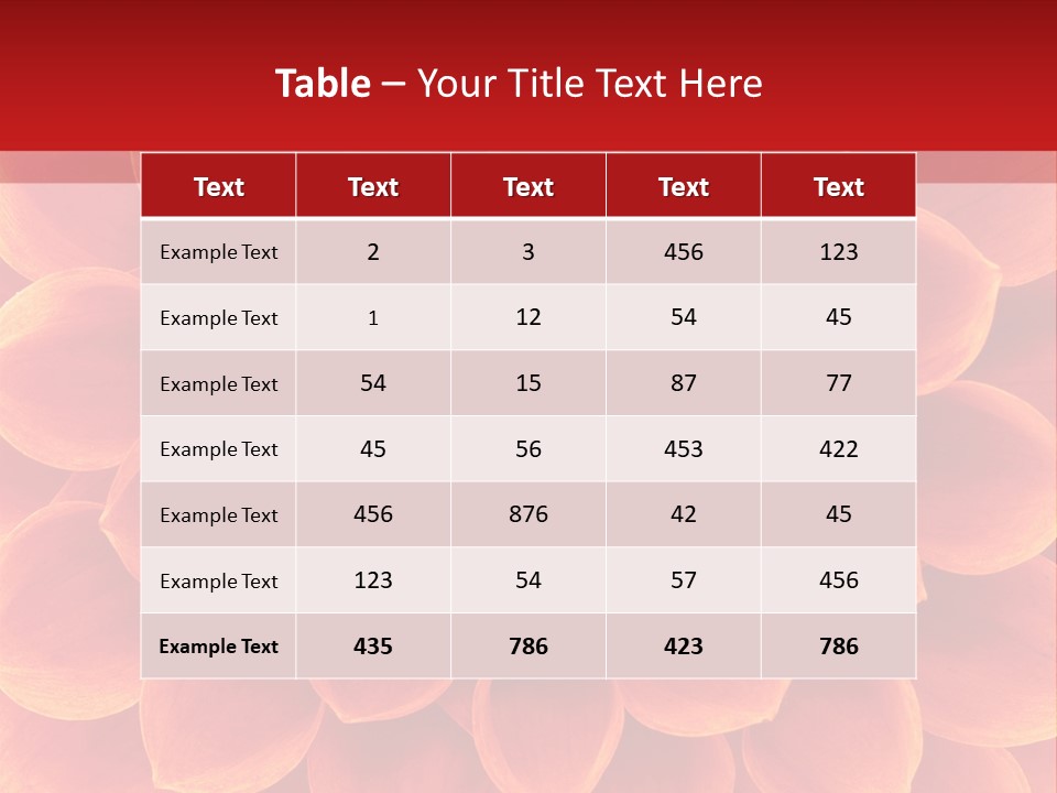 A Red And Yellow Flower Powerpoint Presentation PowerPoint Template