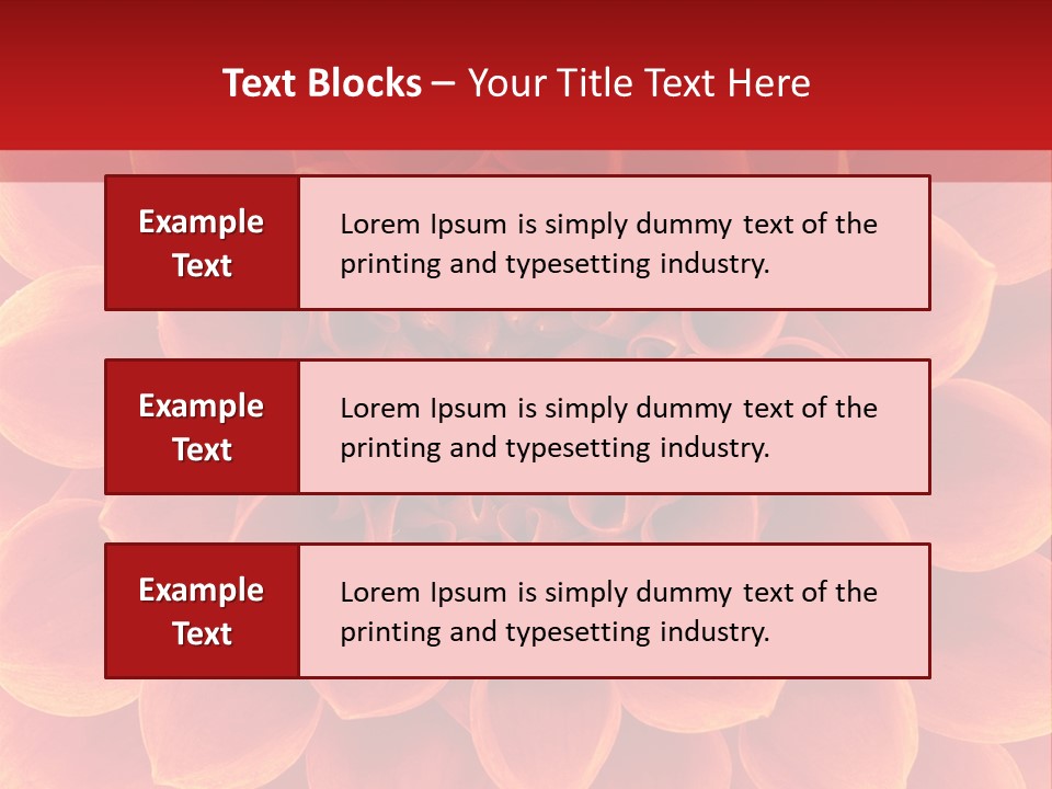 A Red And Yellow Flower Powerpoint Presentation PowerPoint Template