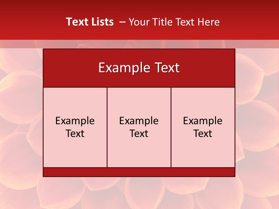 A Red And Yellow Flower Powerpoint Presentation PowerPoint Template