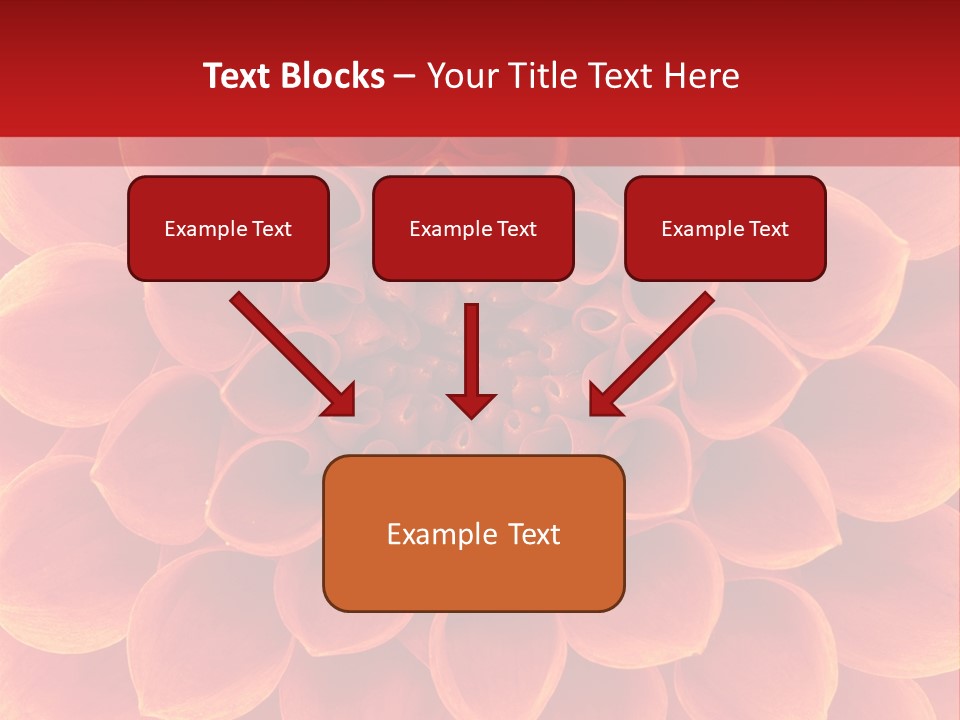 A Red And Yellow Flower Powerpoint Presentation PowerPoint Template