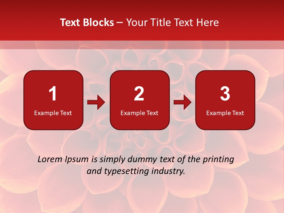A Red And Yellow Flower Powerpoint Presentation PowerPoint Template