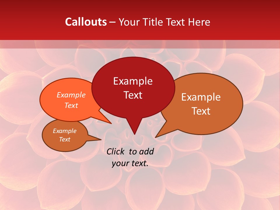 A Red And Yellow Flower Powerpoint Presentation PowerPoint Template