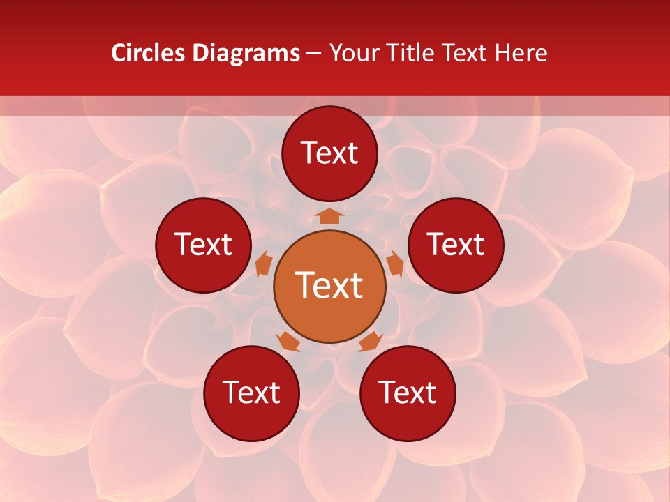 A Red And Yellow Flower Powerpoint Presentation PowerPoint Template