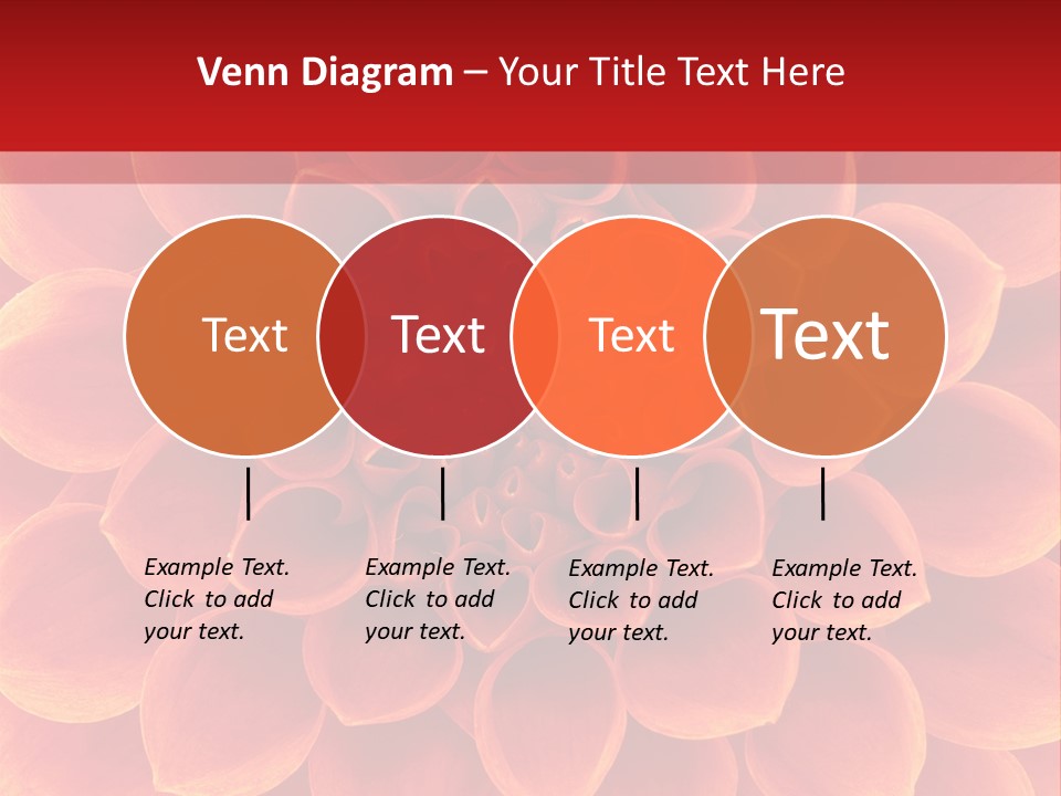 A Red And Yellow Flower Powerpoint Presentation PowerPoint Template
