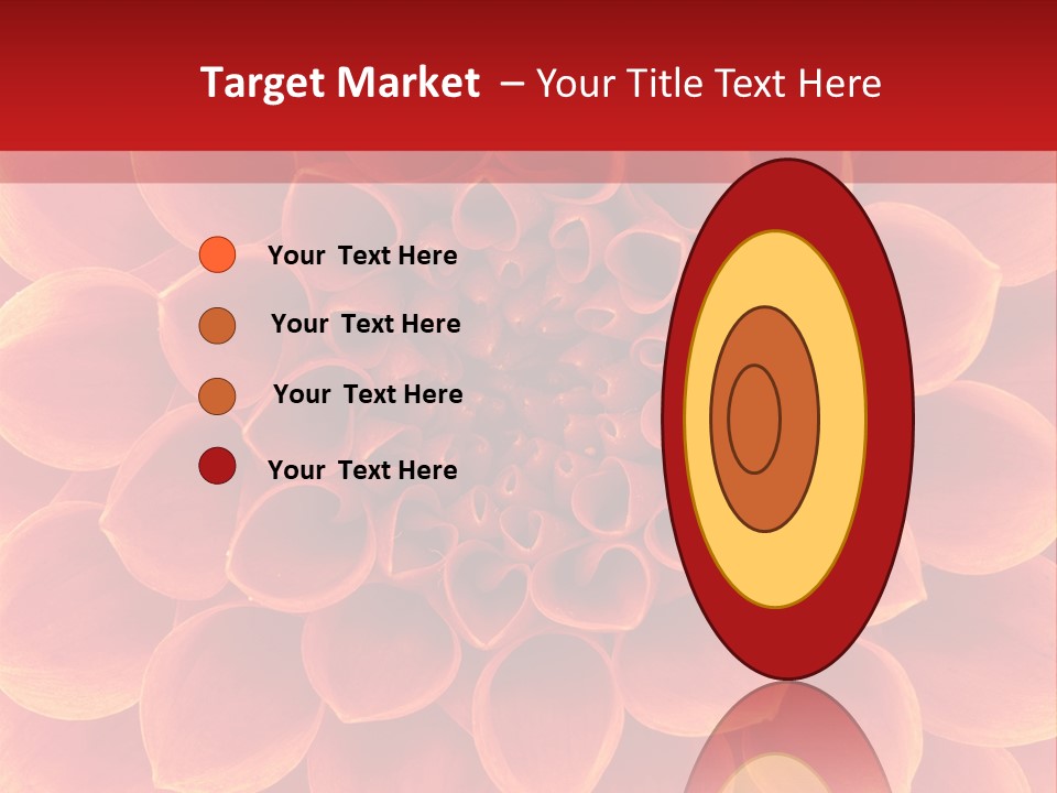 A Red And Yellow Flower Powerpoint Presentation PowerPoint Template