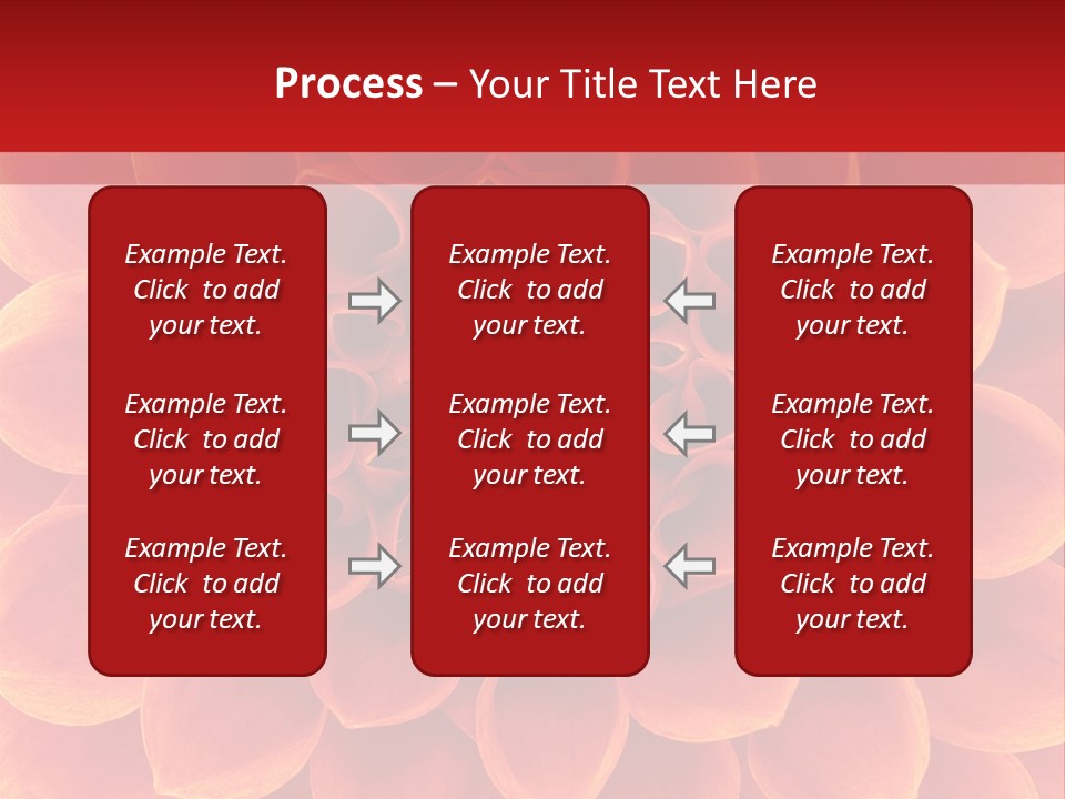 A Red And Yellow Flower Powerpoint Presentation PowerPoint Template
