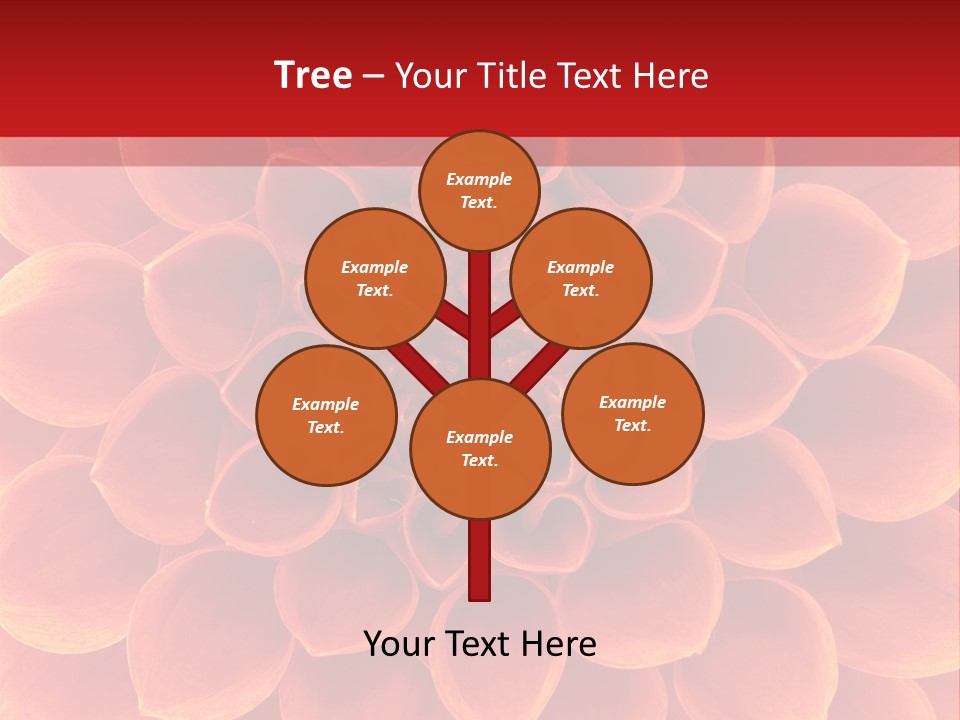 A Red And Yellow Flower Powerpoint Presentation PowerPoint Template