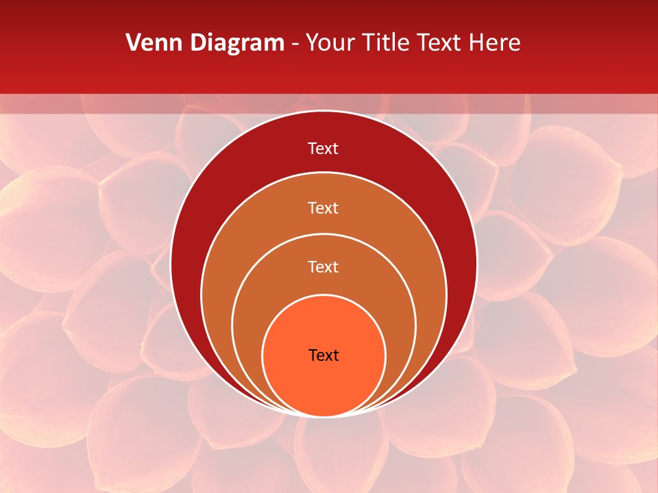 A Red And Yellow Flower Powerpoint Presentation PowerPoint Template