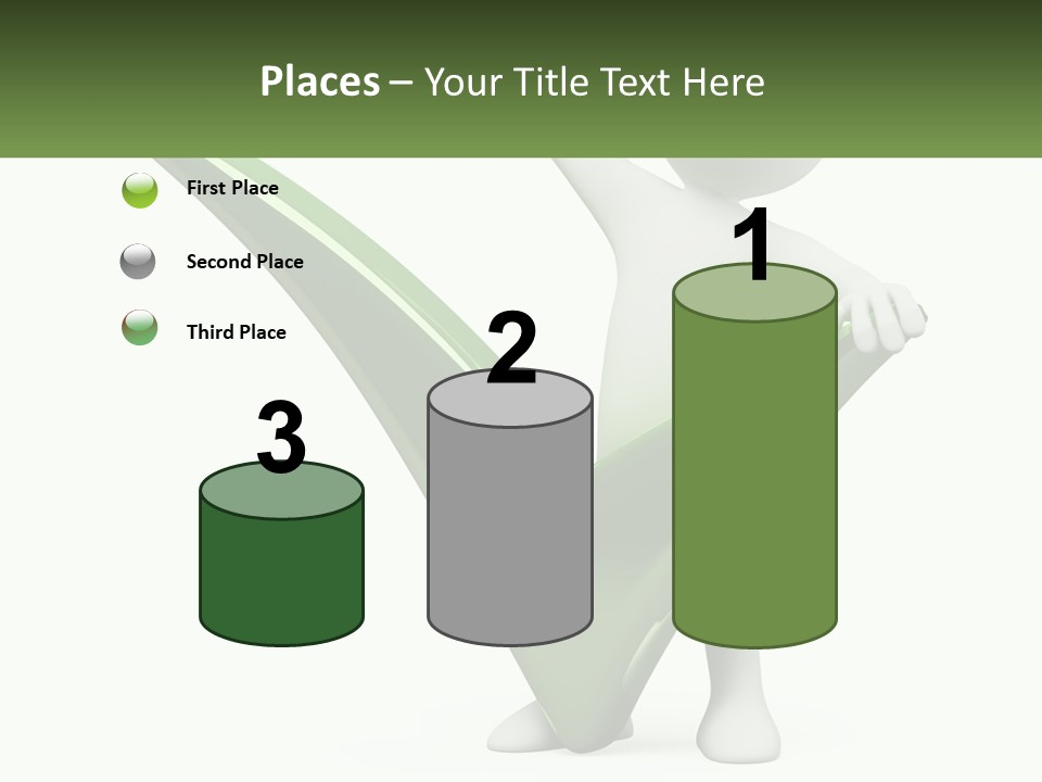 A Person Holding A Green Check Mark In Front Of A White Background PowerPoint Template