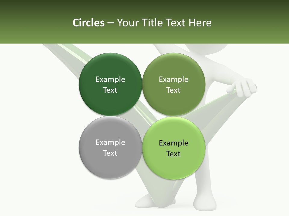 A Person Holding A Green Check Mark In Front Of A White Background PowerPoint Template