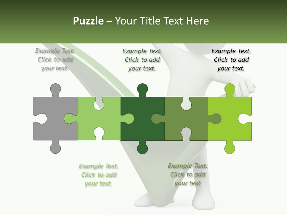 A Person Holding A Green Check Mark In Front Of A White Background PowerPoint Template