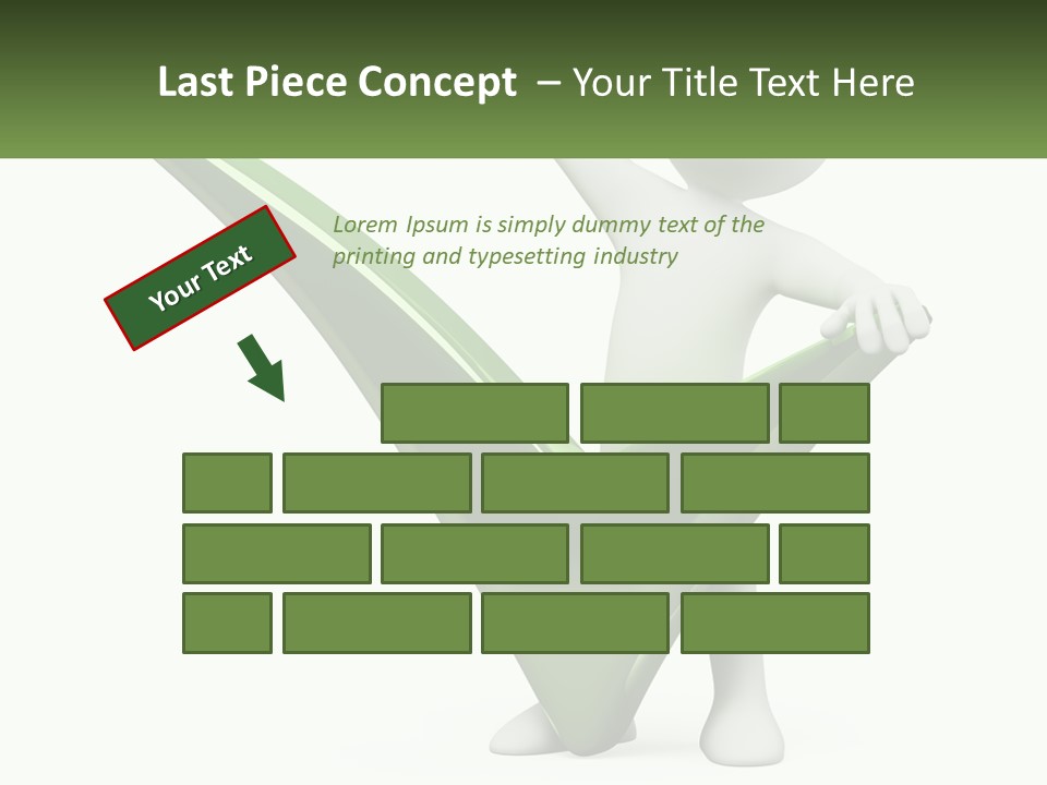 A Person Holding A Green Check Mark In Front Of A White Background PowerPoint Template