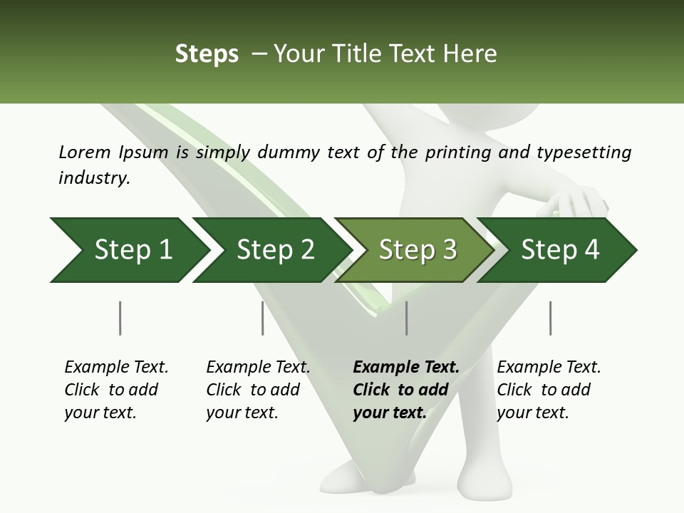 A Person Holding A Green Check Mark In Front Of A White Background PowerPoint Template