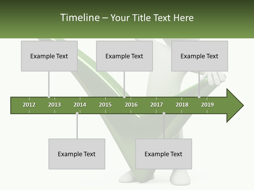 A Person Holding A Green Check Mark In Front Of A White Background PowerPoint Template