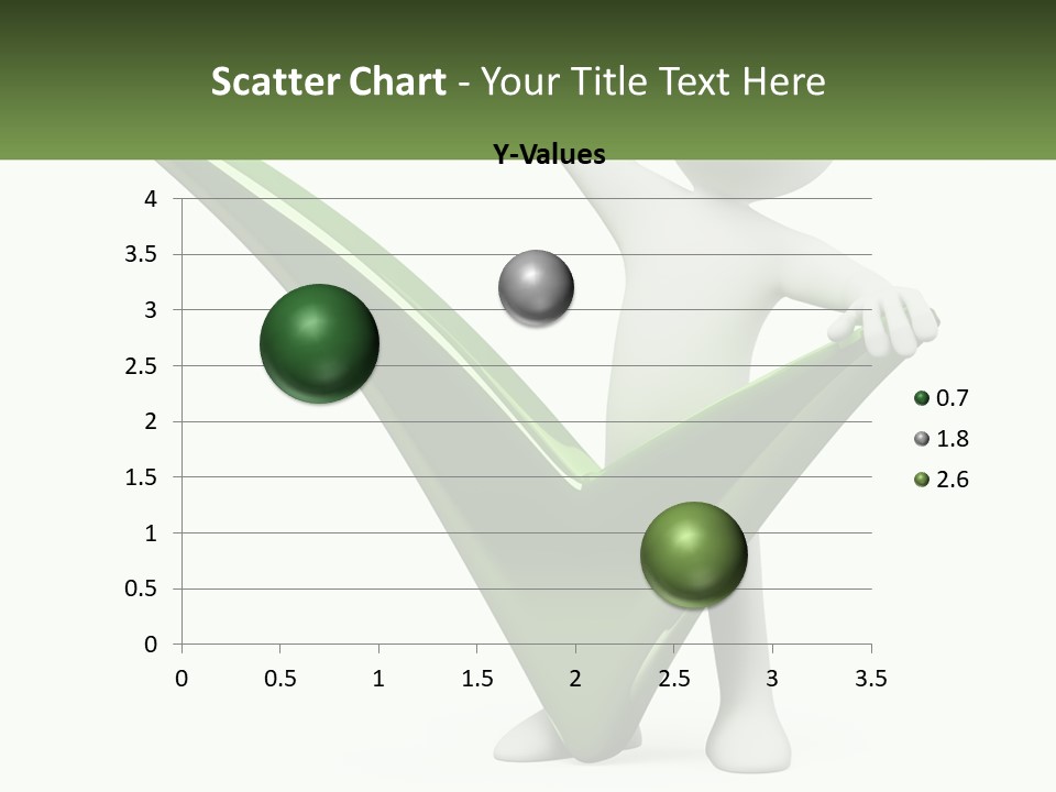 A Person Holding A Green Check Mark In Front Of A White Background PowerPoint Template