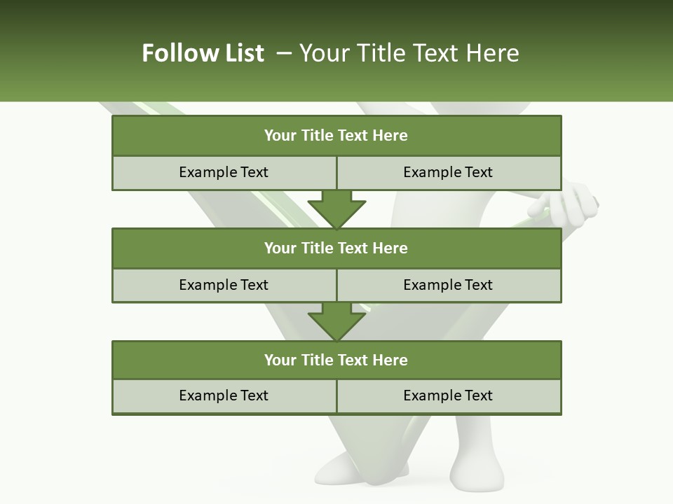 A Person Holding A Green Check Mark In Front Of A White Background PowerPoint Template