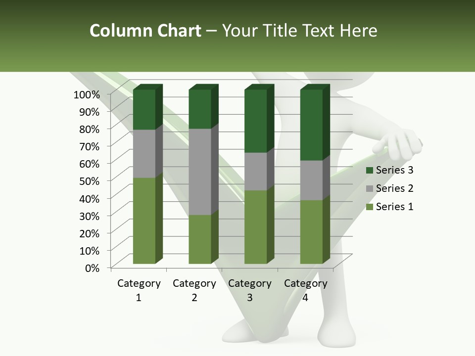 A Person Holding A Green Check Mark In Front Of A White Background PowerPoint Template