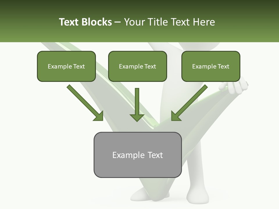 A Person Holding A Green Check Mark In Front Of A White Background PowerPoint Template